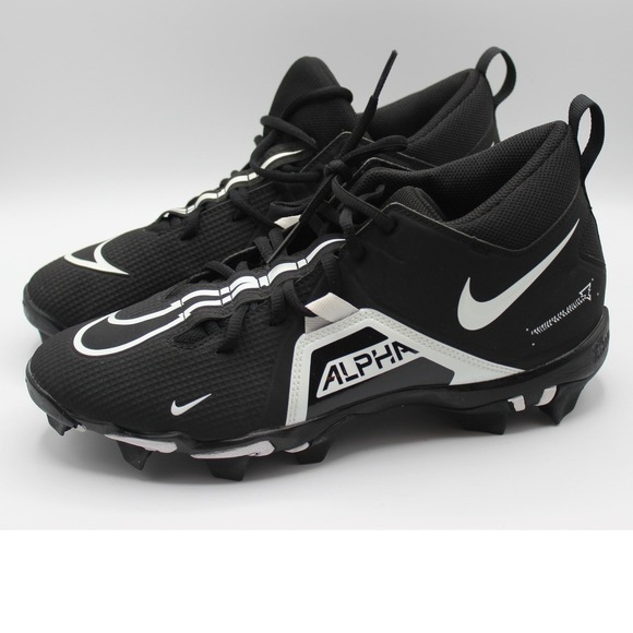 Nike Other - Nike Alpha Menace 3 Shark Black White Football Cleats Mens 9 CV0584-001‎